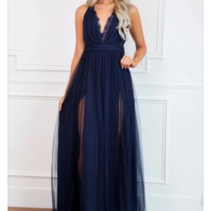 In Your Dreams Maxi Dress: Navy